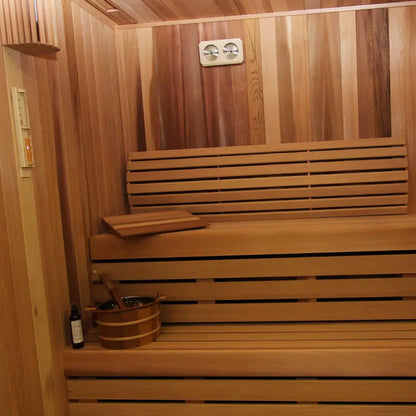 Carbon Smart Saunas - 4' x 5' x 8' - by Finnish Sauna Builders