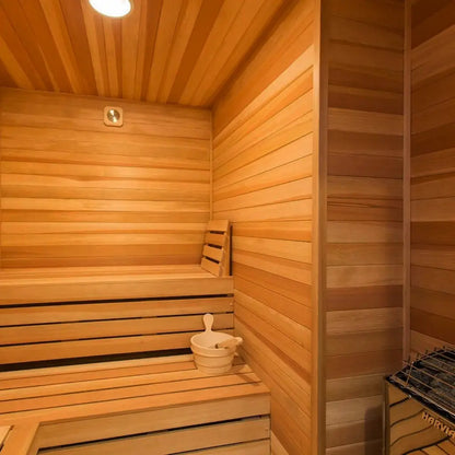 Carbon Smart Saunas - 5' x 6' x 8' - by Finnish Sauna Builders
