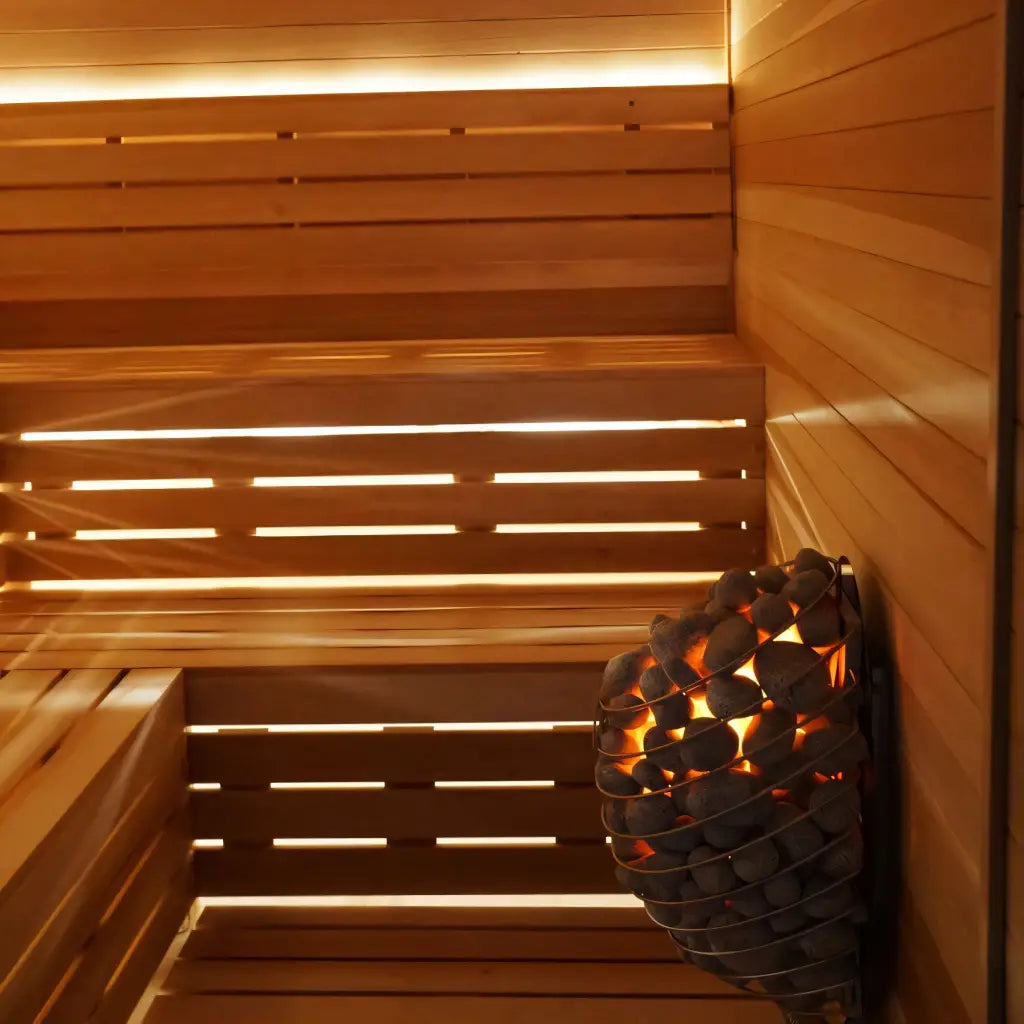 Carbon Smart Saunas - 4' x 6' x 8' - by Finnish Sauna Builders