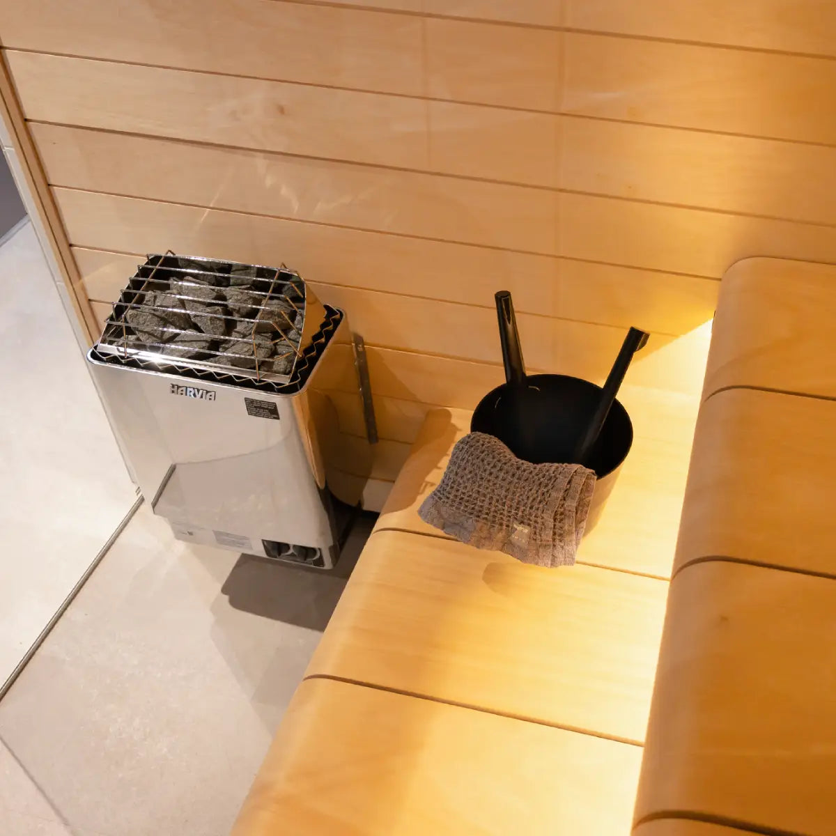 Harvia KIP45W Stainless Steel 4.5KW Sauna Heater - Finnish Sauna Builders