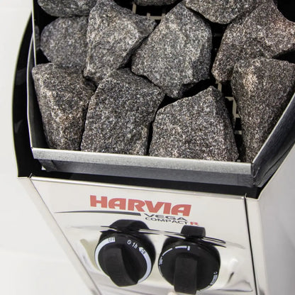 Harvia Vega Compact 1900 1.9KW Sauna Heater with Built-in Control - Finnish Sauna Builders