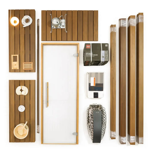 Carbon Smart Saunas - 5' x 5' x 8' - by Finnish Sauna Builders